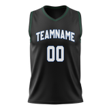 Custom Black & White Colors Design Sports Basketball Jersey BS01MT010102