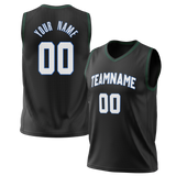 Custom Black & White Colors Design Sports Basketball Jersey