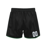 Custom Black White Solid Color Basketball Shorts