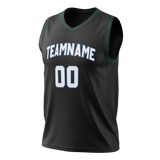 Custom Black & White Colors Design Sports Basketball Jersey BS01MT010102