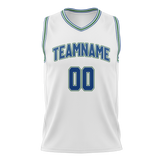 Custom White & Blue Colors Design Sports Basketball Jersey BS01MT020220