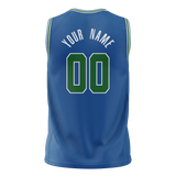 Custom Blue & Kelly Green Colors Design Sports Basketball Jersey BS01MT032015