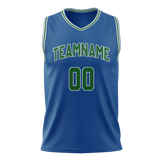 Custom Blue & Kelly Green Colors Design Sports Basketball Jersey BS01MT032015