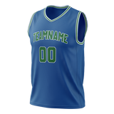 Custom Blue & Kelly Green Colors Design Sports Basketball Jersey BS01MT032015