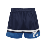 Custom Navy Royal Solid Color Basketball Shorts