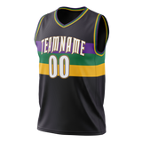 Custom Black & Yellow Colors Design Sports Basketball Jersey BS01NOP010112