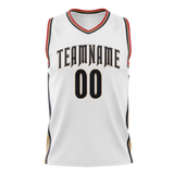 Custom White & Black Colors Design Sports Basketball Jersey BS01NOP020201