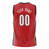 Custom Red & Black Colors Design Sports Basketball Jersey BS01NOP030901