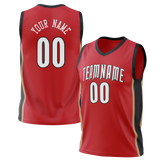 Custom Red & Black Colors Design Sports Basketball Jersey BS01NOP030901