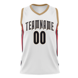 Custom White & Cream Colors Design Sports Basketball Jersey BS01NOP050205