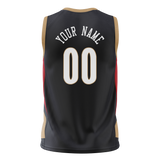 Custom Black & Cream Colors Design Sports Basketball Jersey BS01NOP060105