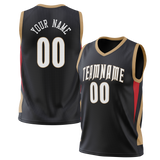 Custom Black & Cream Colors Design Sports Basketball Jersey