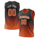 Custom Black & Orange Colors Design Sports Basketball Jersey