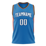 Custom Blue & Black Colors Design Sports Basketball Jersey BS01OCT012001