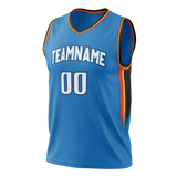 Custom Blue & Black Colors Design Sports Basketball Jersey BS01OCT012001