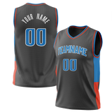 Custom Camo & Blue Colors Design Sports Basketball Jersey