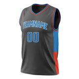 Custom Camo & Blue Colors Design Sports Basketball Jersey BS01OCT030620