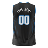 Custom Black & Blue Colors Design Sports Basketball Jersey BS01OM020120