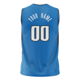 Custom Blue & Black Colors Design Sports Basketball Jersey BS01OM032001