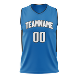 Custom Blue & Black Colors Design Sports Basketball Jersey BS01OM032001