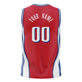 Custom Red & Royal Blue Colors Design Sports Basketball Jersey BS01P7010919