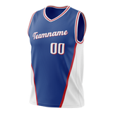 Custom Royal Blue & White Colors Design Sports Basketball Jersey BS01P7031902