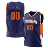 Custom Purple & Orange Colors Design Sports Basketball Jersey