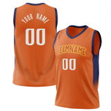 Custom Orange & Purple Colors Design Sports Basketball Jersey