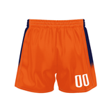 Custom Orange Purple Solid Color Basketball Shorts