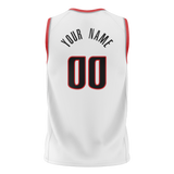 Custom White & Red Colors Design Sports Basketball Jersey BS01PTB010209