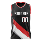 Custom Black & Red Colors Design Sports Basketball Jersey BS01PTB020109