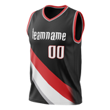 Custom Black & Red Colors Design Sports Basketball Jersey BS01PTB020109