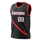 Custom Black & Red Colors Design Sports Basketball Jersey BS01PTB030109