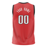 Custom Red & Black Colors Design Sports Basketball Jersey BS01PTB040901