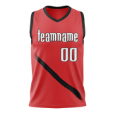 Custom Red & Black Colors Design Sports Basketball Jersey BS01PTB040901