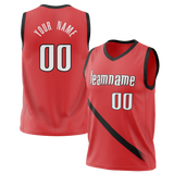 Custom Red & Black Colors Design Sports Basketball Jersey BS01PTB040901