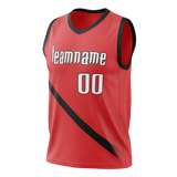 Custom Red & Black Colors Design Sports Basketball Jersey BS01PTB040901