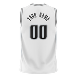 Custom White & Black Colors Design Sports Basketball Jersey BS01SAS010201