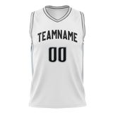 Custom White & Black Colors Design Sports Basketball Jersey BS01SAS010201