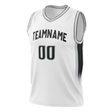 Custom White & Black Colors Design Sports Basketball Jersey BS01SAS010201