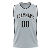 Custom Gray & Black Colors Design Sports Basketball Jersey BS01SAS030301