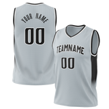 Custom Gray & Black Colors Design Sports Basketball Jersey