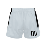 Custom Gray Black Solid Color Basketball Shorts