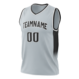 Custom Gray & Black Colors Design Sports Basketball Jersey BS01SAS030301