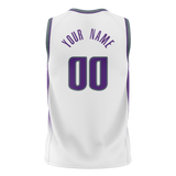 Custom White & Gray Colors Design Sports Basketball Jersey BS01SK010203