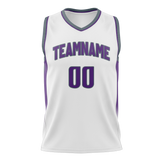 Custom White & Gray Colors Design Sports Basketball Jersey BS01SK010203