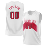 Custom White & Red Colors Design Sports Basketball Jersey BS01TR010209