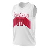 Custom White & Red Colors Design Sports Basketball Jersey BS01TR010209