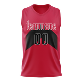 Custom Red & Black Colors Design Sports Basketball Jersey BS01TR020901