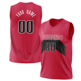 Custom Red & Black Colors Design Sports Basketball Jersey